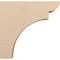 Ekena Millwork 9"W x 36"D x 36"H Thin Yorktown Rough Cedar Woodgrain TimberThane Corbel, Primed Tan CORUR09X36X36YORRCPR - alternate 3